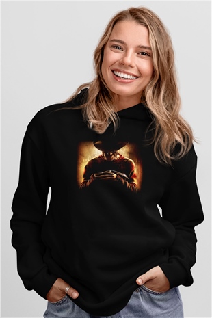 Nightmare on Elm Street Elm Sokağı Siyah Unisex Kapüşonlu Sweatshirt
