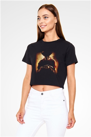 Nightmare on Elm Street Elm Sokağı Siyah Crop Top Tişört