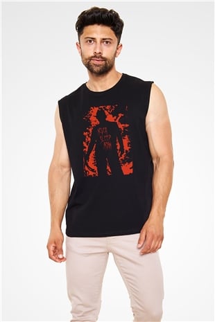Nightmare on Elm Street Elm Sokağı Siyah Unisex Kolsuz Tişört