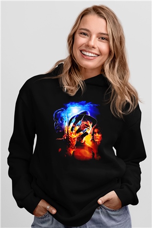 Nightmare on Elm Street Elm Sokağı Siyah Unisex Hoodie