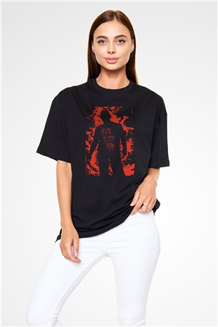 Nightmare on Elm Street Elm Sokağı Siyah Unisex Oversize Tişört