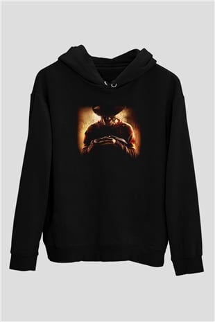 Nightmare on Elm Street Elm Sokağı Siyah Unisex Kapüşonlu Sweatshirt