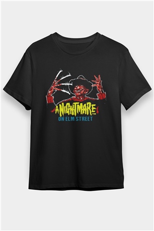 Nightmare on Elm Street Elm Sokağı Siyah Unisex Tişört
