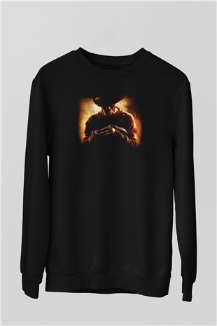 Nightmare on Elm Street Elm Sokağı Siyah Unisex Sweatshirt