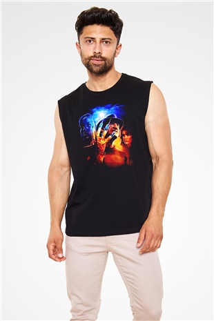 Nightmare on Elm Street Elm Sokağı Siyah Unisex  Kolsuz Tişört