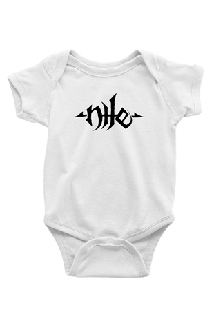 Nile Baskılı Beyaz Unisex Bebek Body - Zıbın