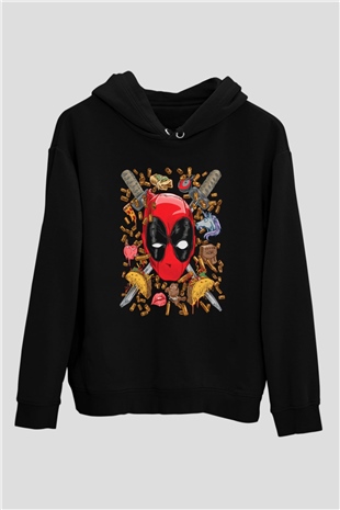 Ninja DeadpoolSiyah  Unisex Hoodie