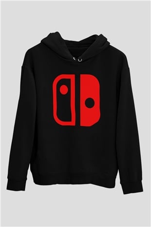Nintendo Siyah Unisex Hoodie