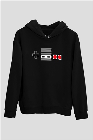Nintendo Siyah Unisex Hoodie