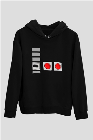 Nintendo Siyah Unisex Hoodie