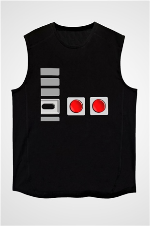 Nintendo Siyah Unisex  Kolsuz Tişört
