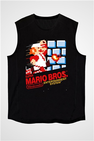 Nintendo Siyah Unisex Kolsuz Tişört
