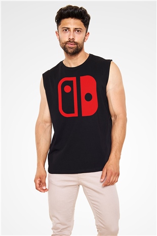Nintendo Siyah Unisex Kolsuz Tişört
