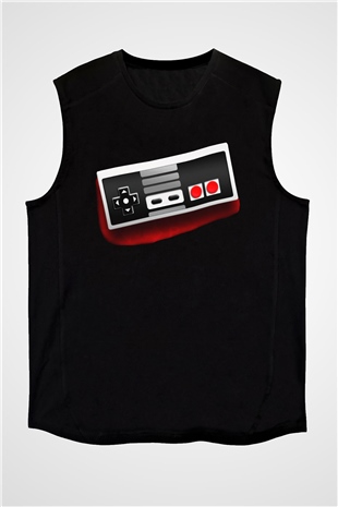 Nintendo Siyah Unisex Kolsuz Tişört