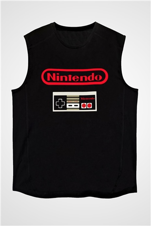 Nintendo Siyah Unisex Kolsuz Tişört