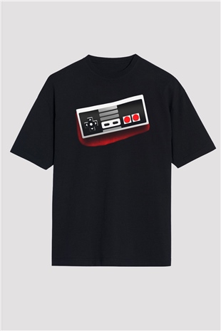 Nintendo Siyah Unisex Oversize Tişört