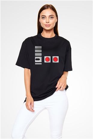 Nintendo Siyah Oversize Tişört