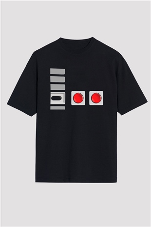 Nintendo Siyah Oversize Tişört