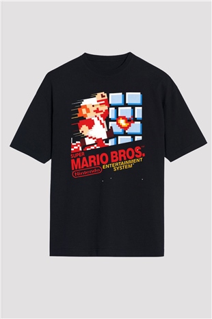 Nintendo Siyah Oversize Tişört Oversize T-shirt