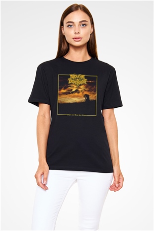 Nocturnal Depression Baskılı Unisex Siyah Tişört - Tshirt