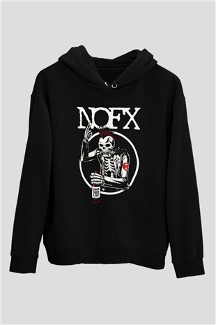 NOFX Siyah Unisex Hoodie