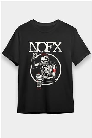 NOFX Siyah Unisex Tişört T-Shirt - TişörtFabrikası
