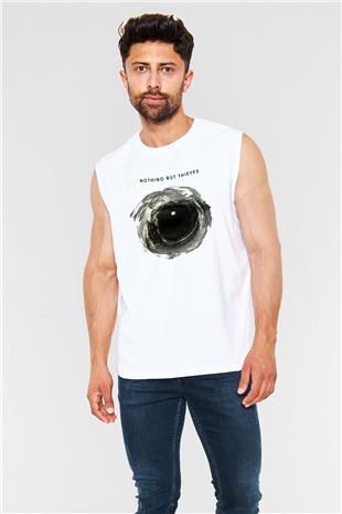 Nothing But Thieves Baskılı Beyaz Unisex Kolsuz Tişört - Tshirt
