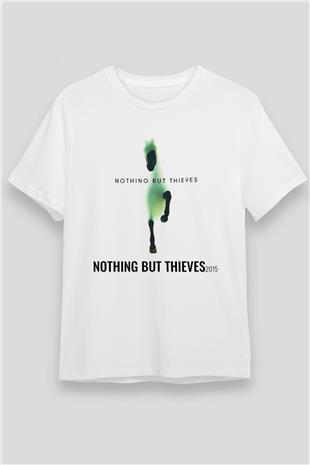 Nothing But Thieves Baskılı Unisex Beyaz Tişört - Tshirt
