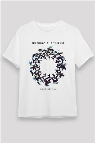 Nothing But Thieves Baskılı Unisex Beyaz Tişört - Tshirt