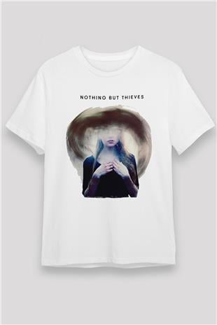 Nothing But Thieves Baskılı Unisex Beyaz Tişört - Tshirt