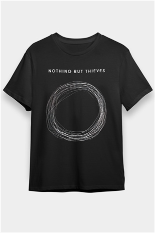 Nothing But Thieves Baskılı Unisex Siyah Tişört - Tshirt