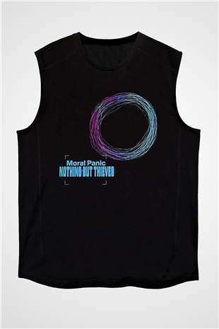 Nothing But Thieves Baskılı Unisex Siyah Kolsuz Tişört - Tshirt