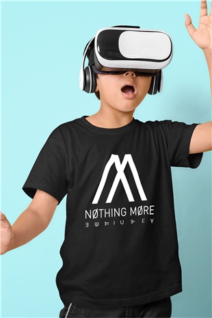 Nothing More Baskılı Siyah Unisex Çocuk Tişört