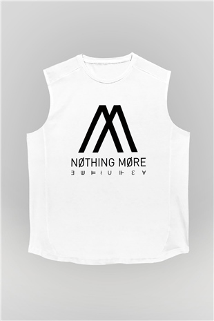 Nothing More Beyaz Unisex Kolsuz Tişört