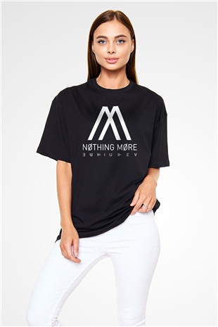 Nothing More Siyah Unisex Oversize Tişört T-Shirt