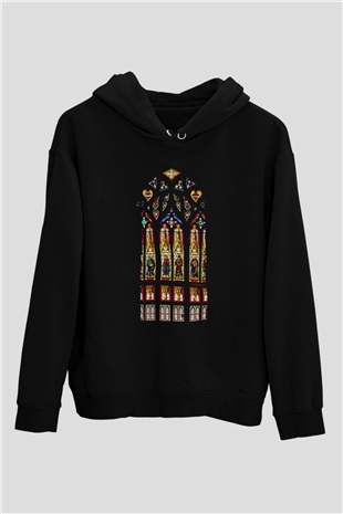 Notre Dame Katedrali Siyah Unisex Hoodie
