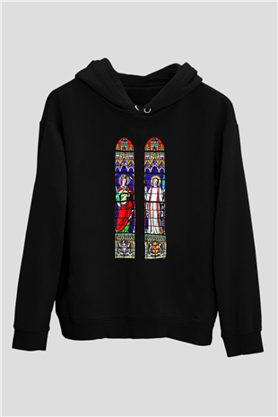 Notre Dame Katedrali Siyah Unisex Hoodie
