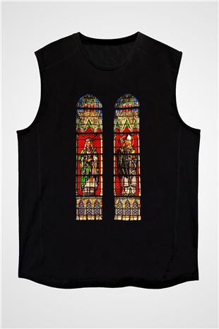 Notre Dame Katedrali Siyah Unisex Kolsuz Tişört