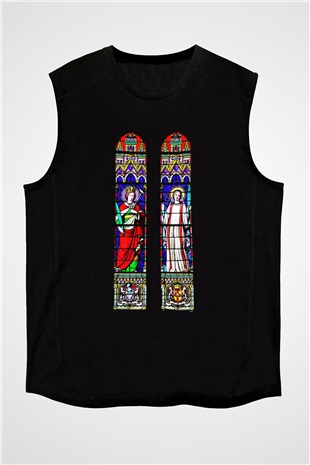 Notre Dame Katedrali Siyah Unisex Kolsuz Tişört