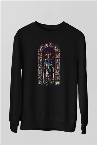 Notre Dame Katedrali Siyah Unisex Sweatshirt