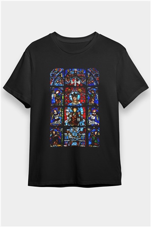 Notre Dame Katedrali Siyah Unisex Tişört T-Shirt - TişörtFabrikası