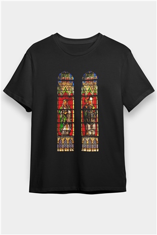Notre Dame Katedrali Siyah Unisex Tişört T-Shirt - TişörtFabrikası