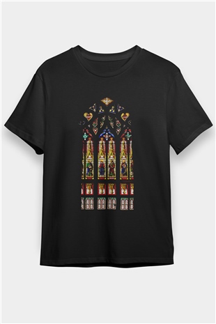 Notre Dame Katedrali Siyah Unisex Tişört T-Shirt - TişörtFabrikası