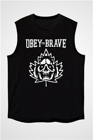 Obey the Brave Siyah Unisex Kolsuz Tişört