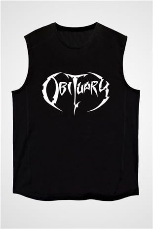 Obituary Siyah Unisex Kolsuz Tişört