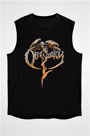 Obituary Siyah Unisex Kolsuz Tişört