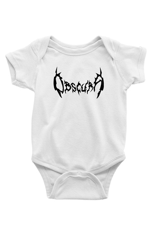 Obscura Baskılı Beyaz Unisex Bebek Body - Zıbın