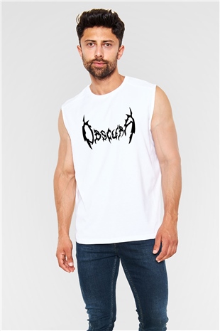 Obscura Beyaz Unisex Kolsuz Tişört