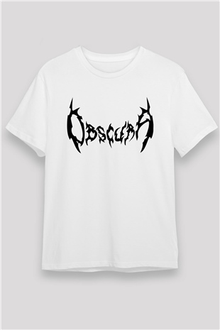 Obscura Beyaz Unisex Tişört T-Shirt - TişörtFabrikası