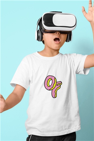 Odd Future Baskılı Unisex Beyaz Çocuk Tişört